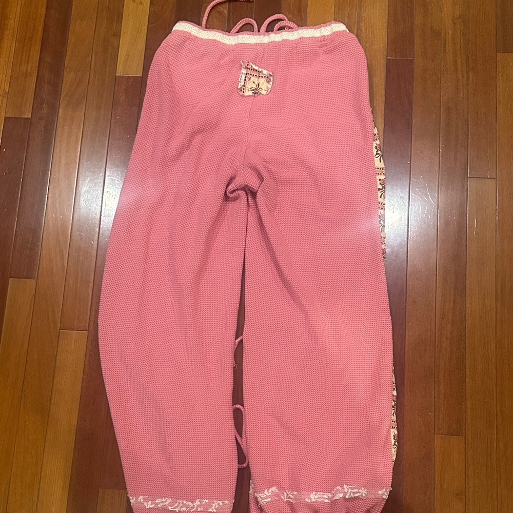 POL Pink Patterned Drawstring Casual Pants - image 6